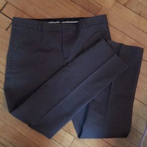 Gray straight legs pants